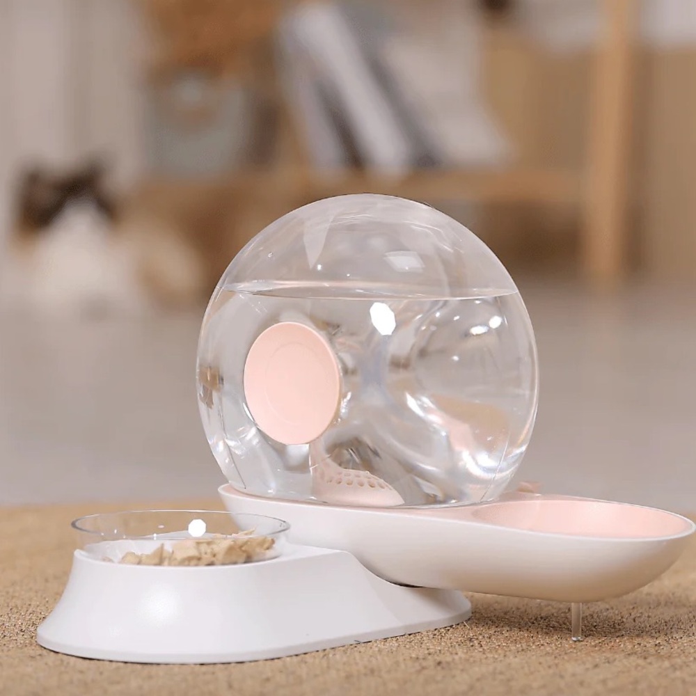 Modern Pet Water and Food Dispenser for small to medium pets